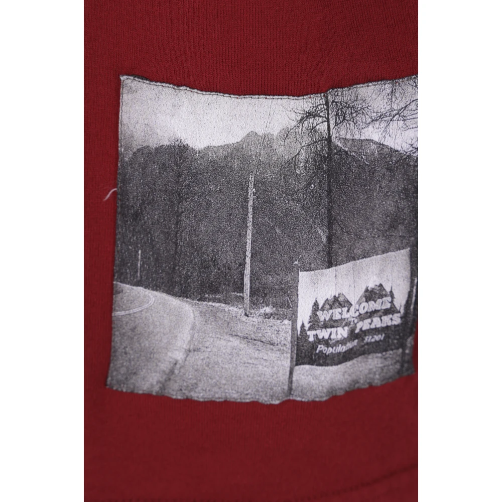 Undercover Donkerrood Katoenen Jersey T-shirt Red Heren