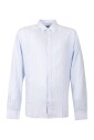 chemise-bleue-en-coton-a-boutons