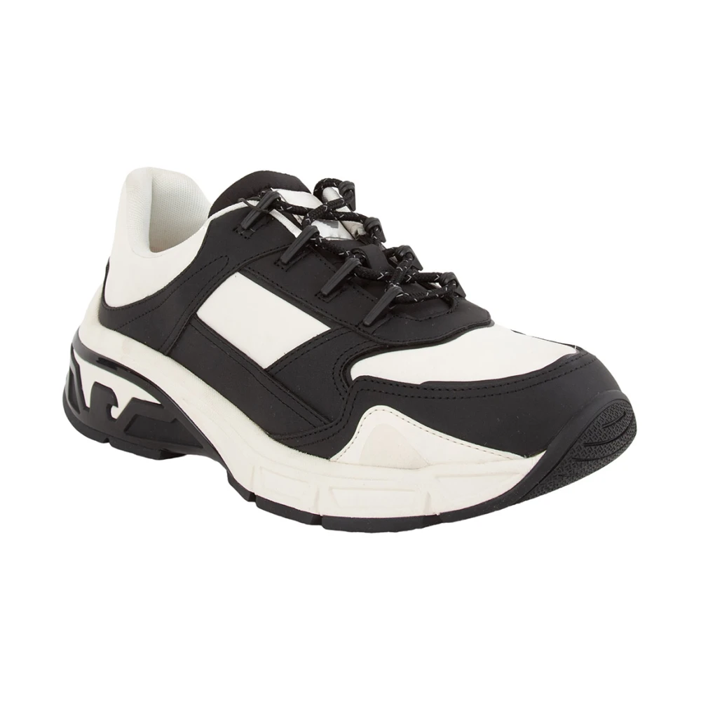 Emporio Armani Rubbered Pu+Nylo Nero Sneakers Heren Schoenen Zwart