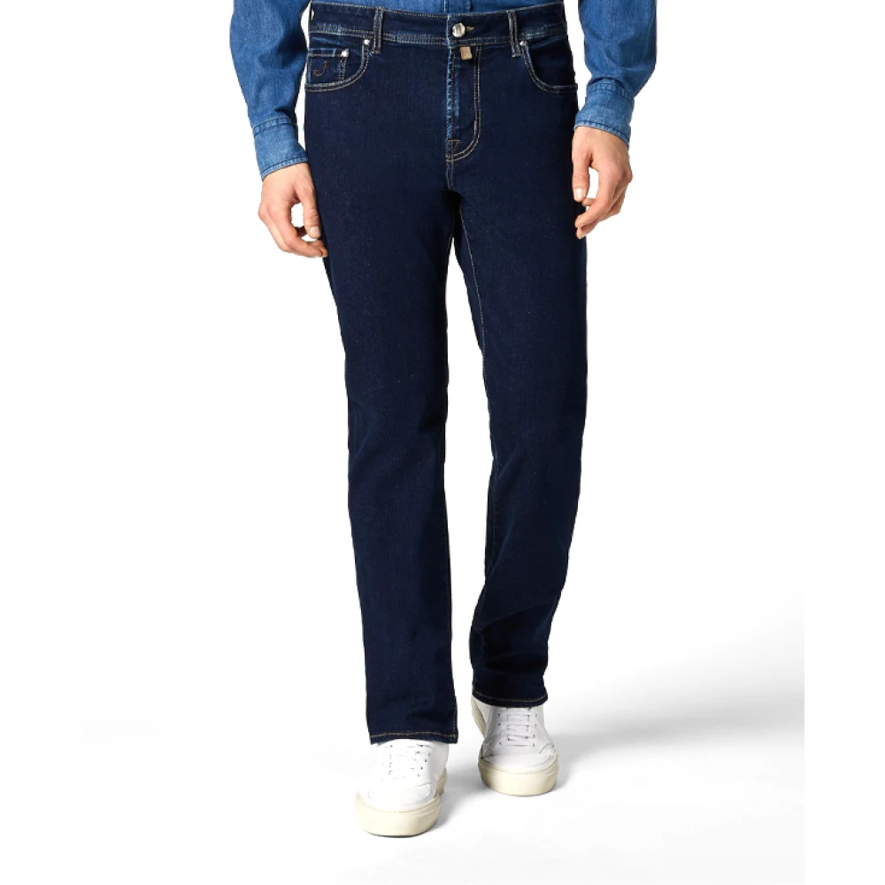 Jacob Cohën Donkerblauwe Bard Fast Regular Slim Fit Jeans Blue Heren