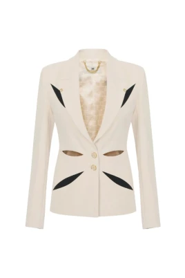 Two-Tone Cut-Out Jacket