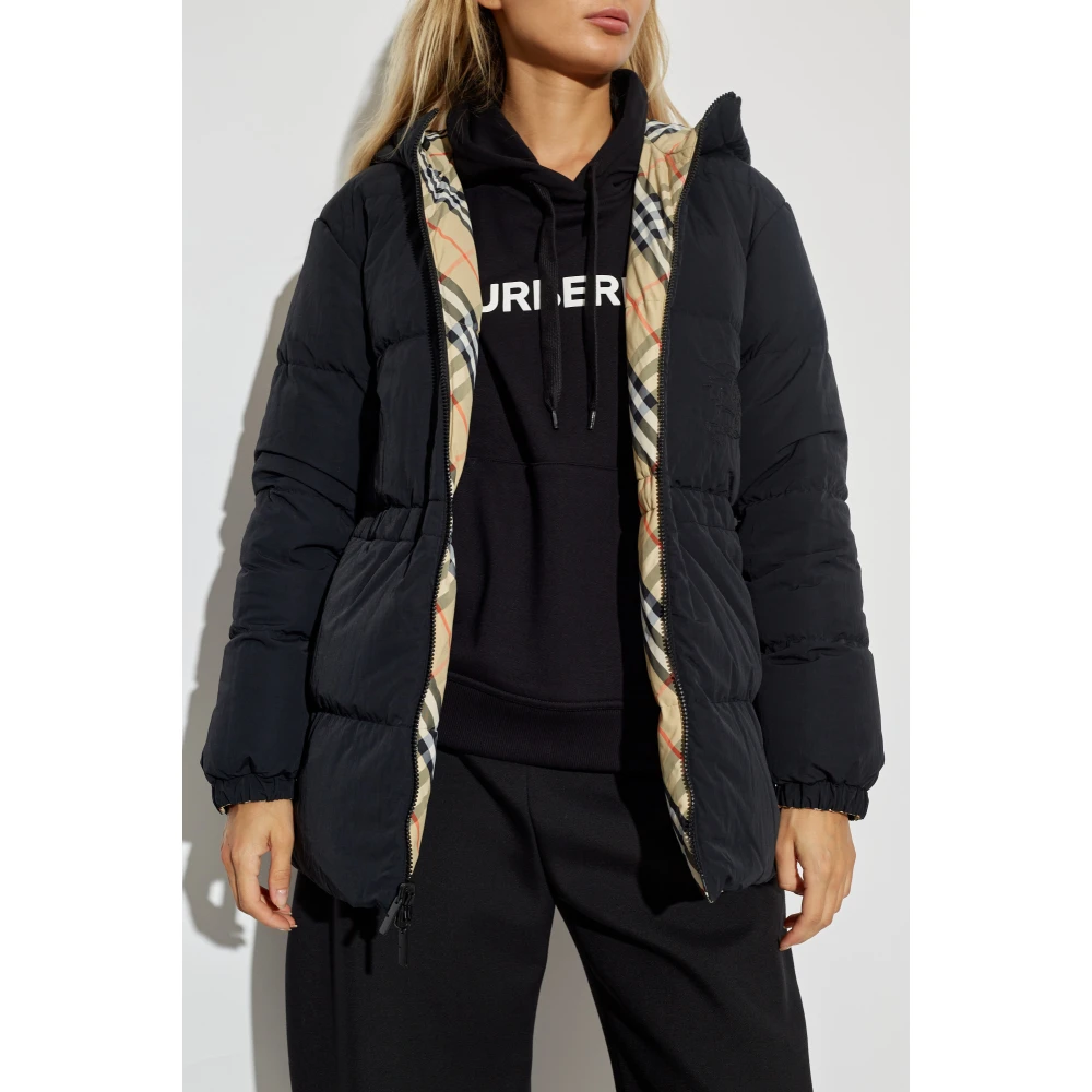 Burberry Omkeerbare jas met ruitpatroon Beige Dames