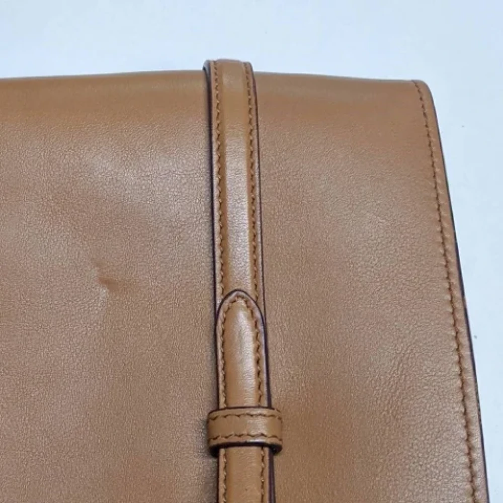 Prada Vintage Pre-owned Leather prada-bags Beige Dames