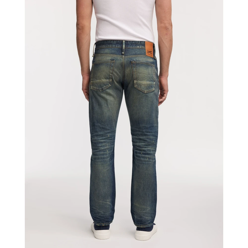 Denham Klassieke Straight Fit Jeans Blue Heren