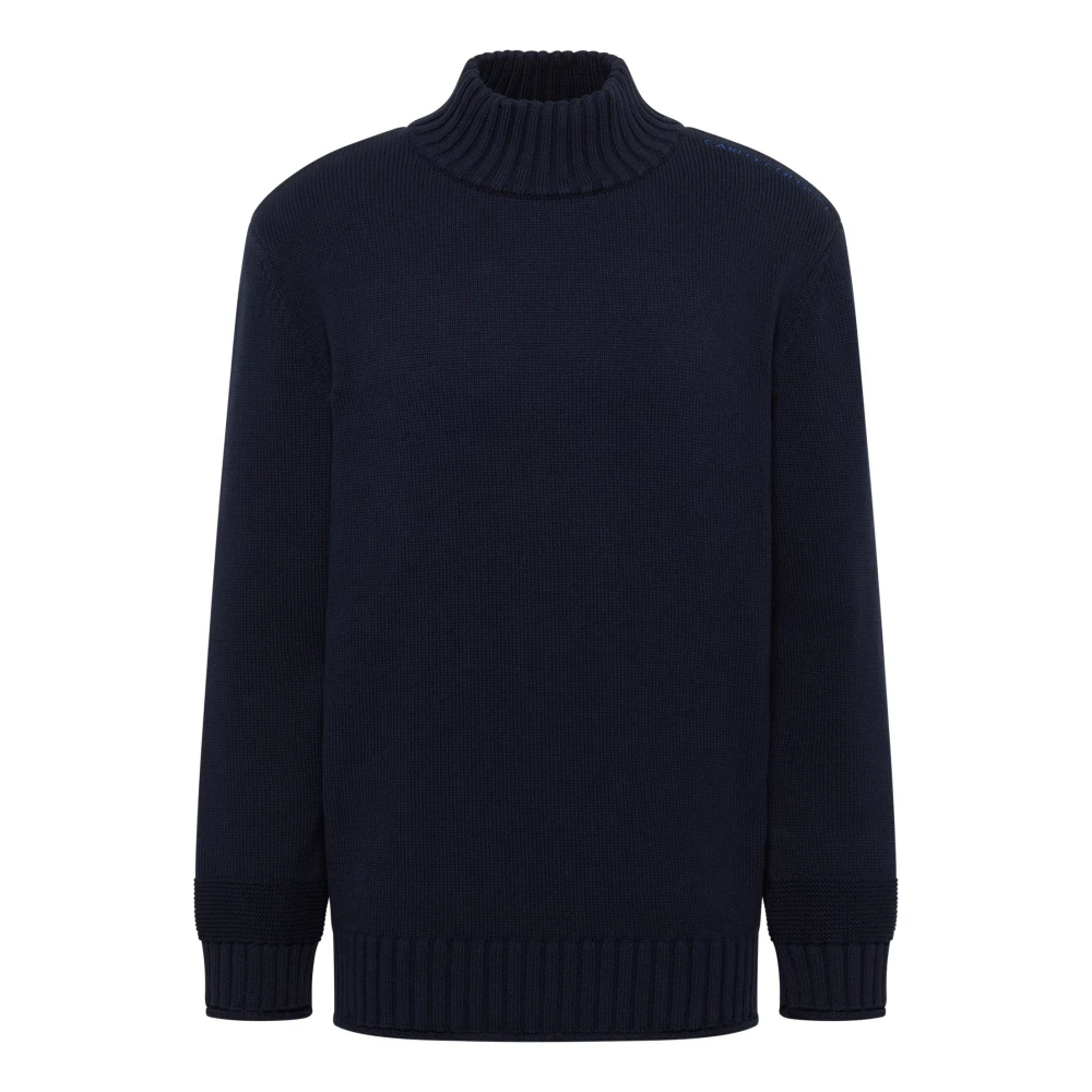 Carlo Colucci Men's Blue Urban Statet Knitwear - Turtlenecks - 2XL - Knitwear