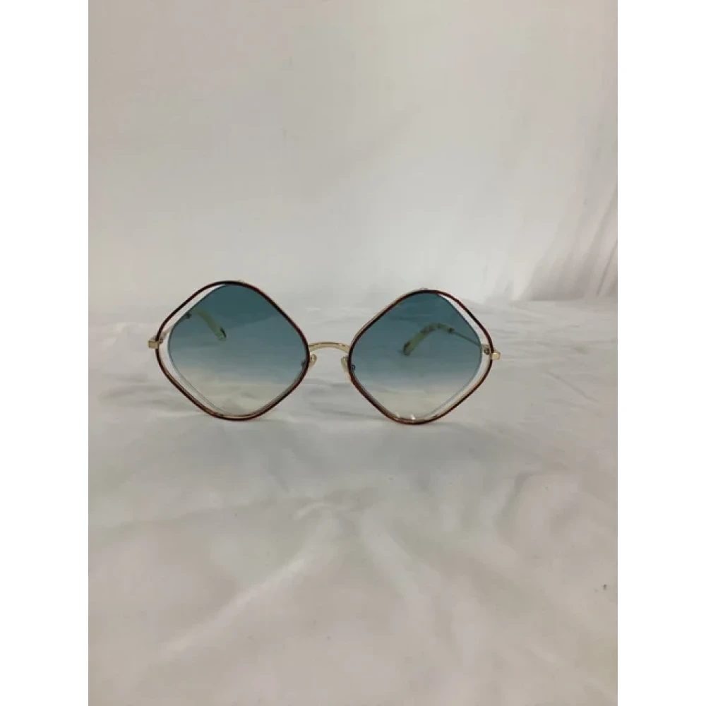 Chloé Pre-owned Metal sunglasses Yellow Dames