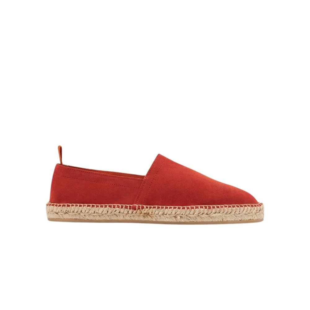 Scarosso Rust Suede Espadrilles Red, Herr