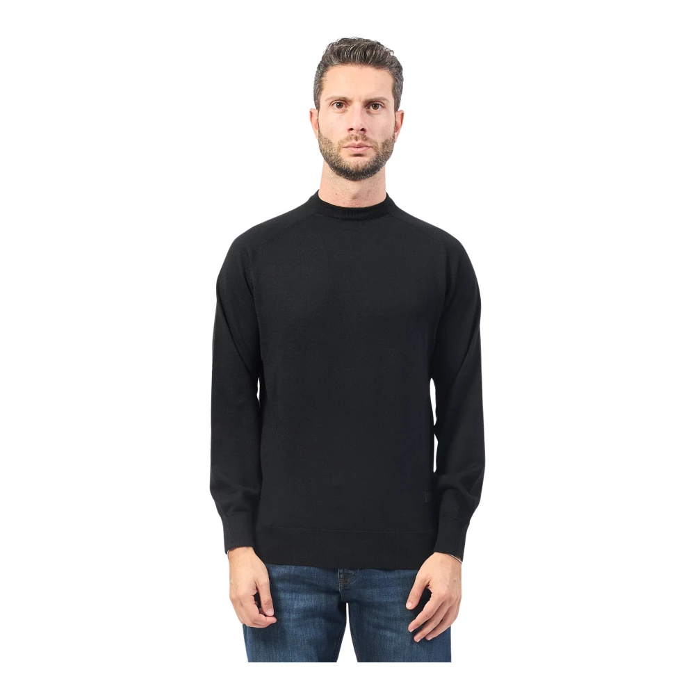 Richmond Zwarte Sweater met Logolabel Black Heren