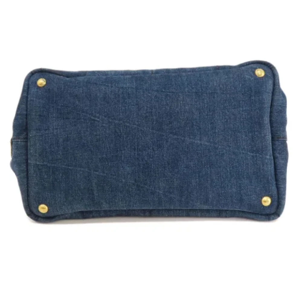 Prada Vintage Pre-owned Denim totes Blue Dames