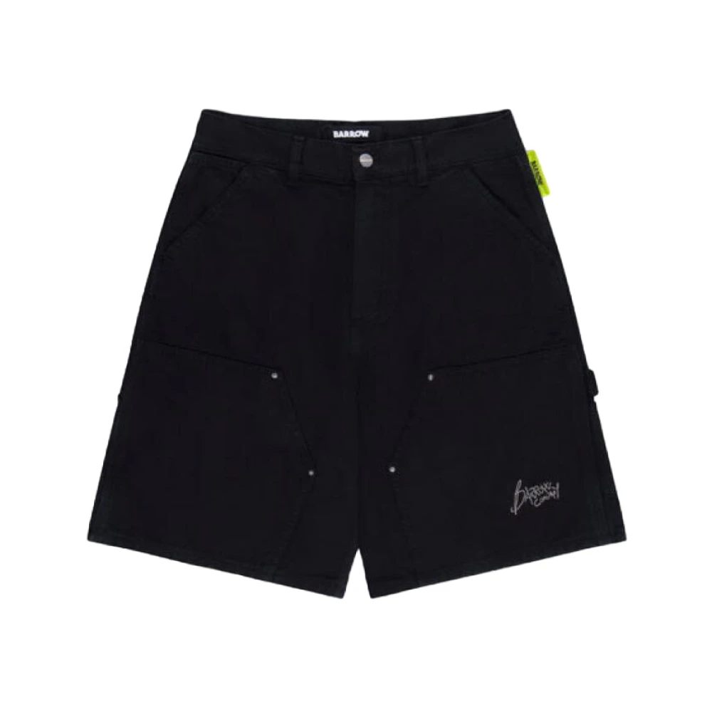 Barrow Katoenen Bermuda Shorts Black Heren