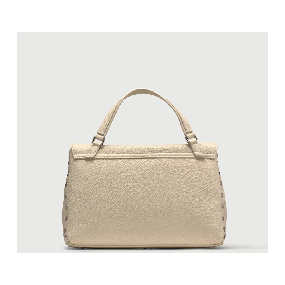 Zanellato Iconische leren schoudertas Beige Dames
