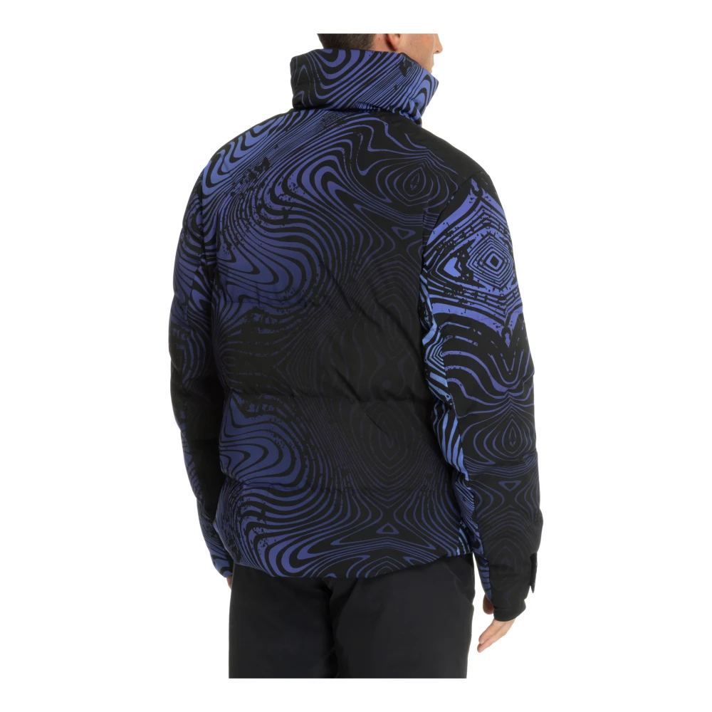 Emporio Armani EA7 Abstract Multikleur Ski Jas Blue Heren