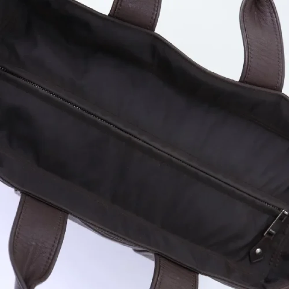 Hermès Vintage Pre-owned Nylon handbags Brown Dames