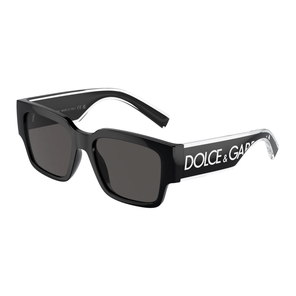 Dolce & Gabbana Unisex Kids Black/Grey Dx6004 501/87 Kid Sunglasses Injected Squared Normal - Image 2