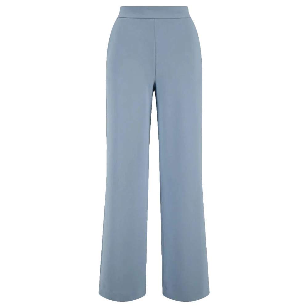 Zusss Rekbare Grijsblauwe Broek Blue Dames