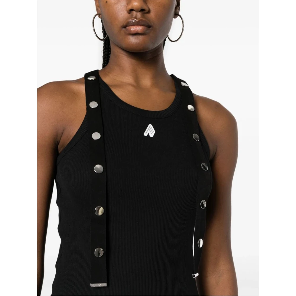 The Attico Zwarte Topwear voor Vrouwen Ss24 Black Dames