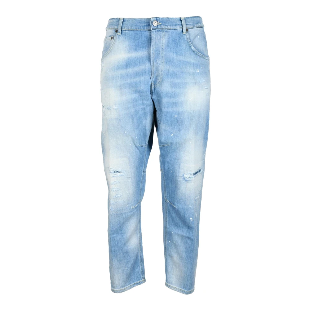 Dondup Chris Jeans met knoopsluiting Blue Heren