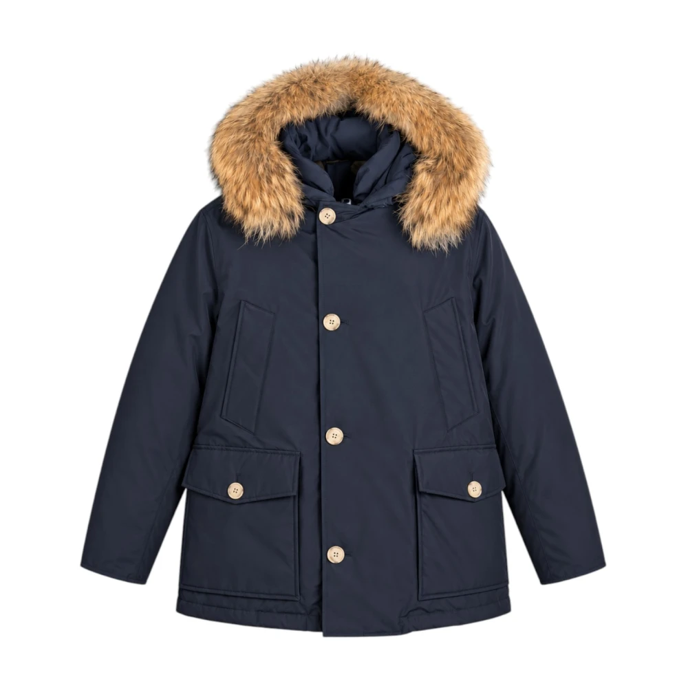 Woolrich , Winter Jackets, Male, Blue, M, Arctic Anorak - Image 4