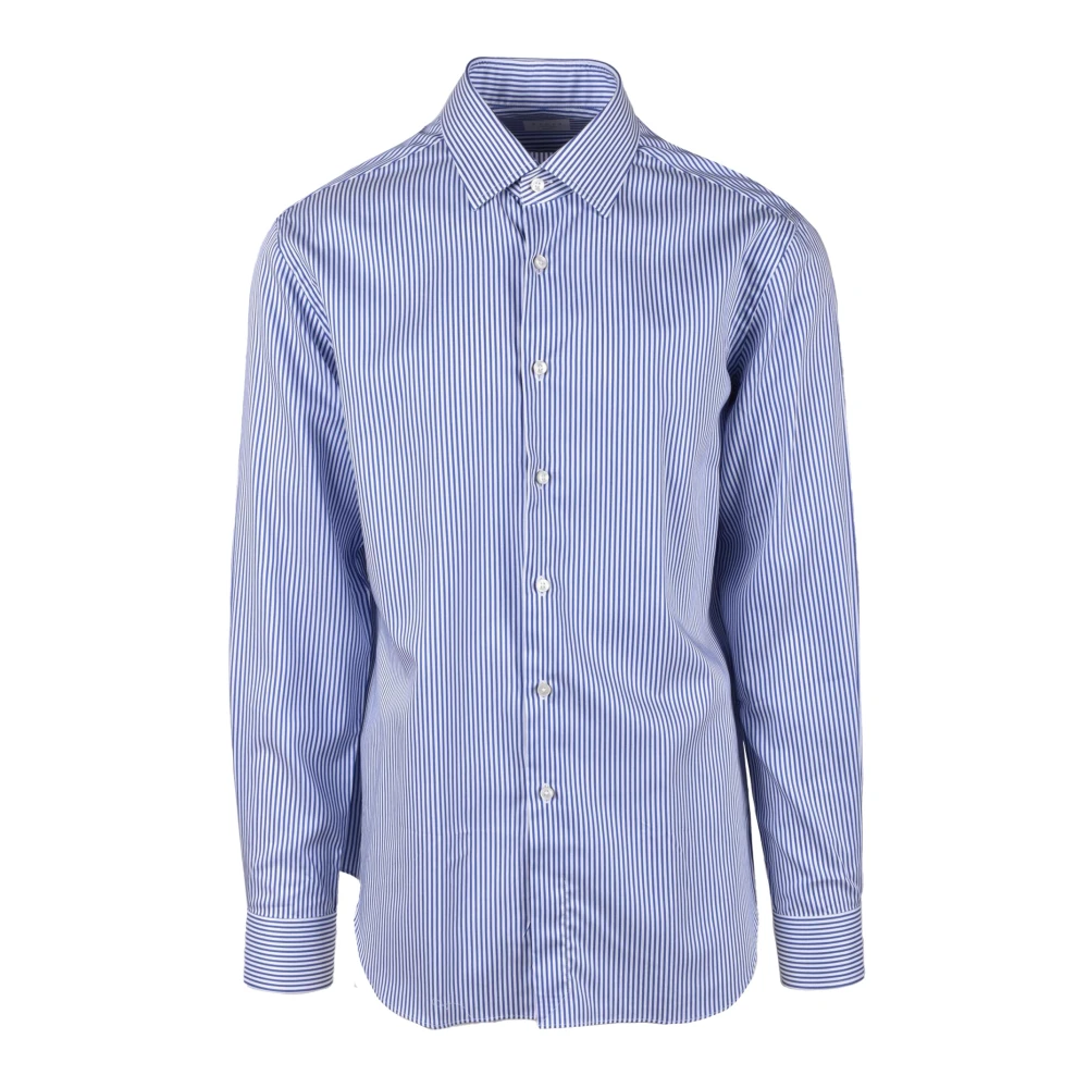 Xacus Katoenen Overhemd Klassieke Stijl Blue Heren