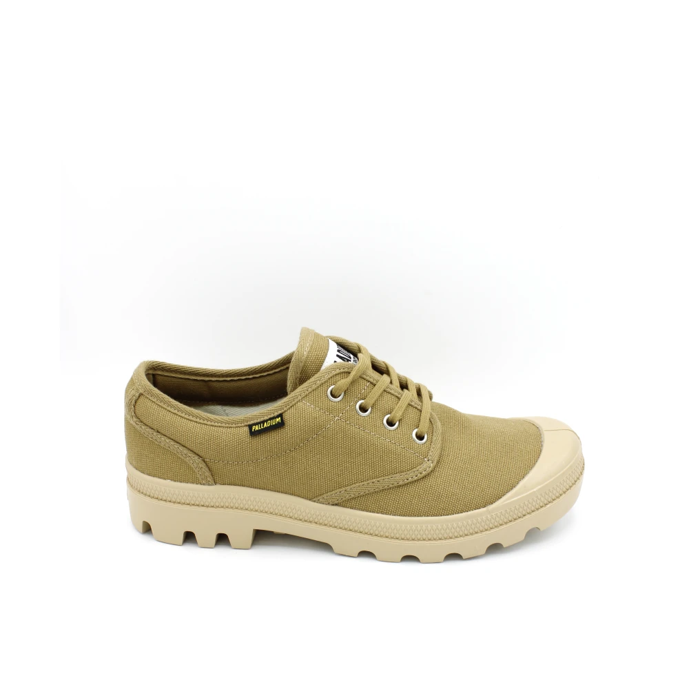 Palladium Canvas Veterschoen met Rubberen Zool Heren Schoenen Groen