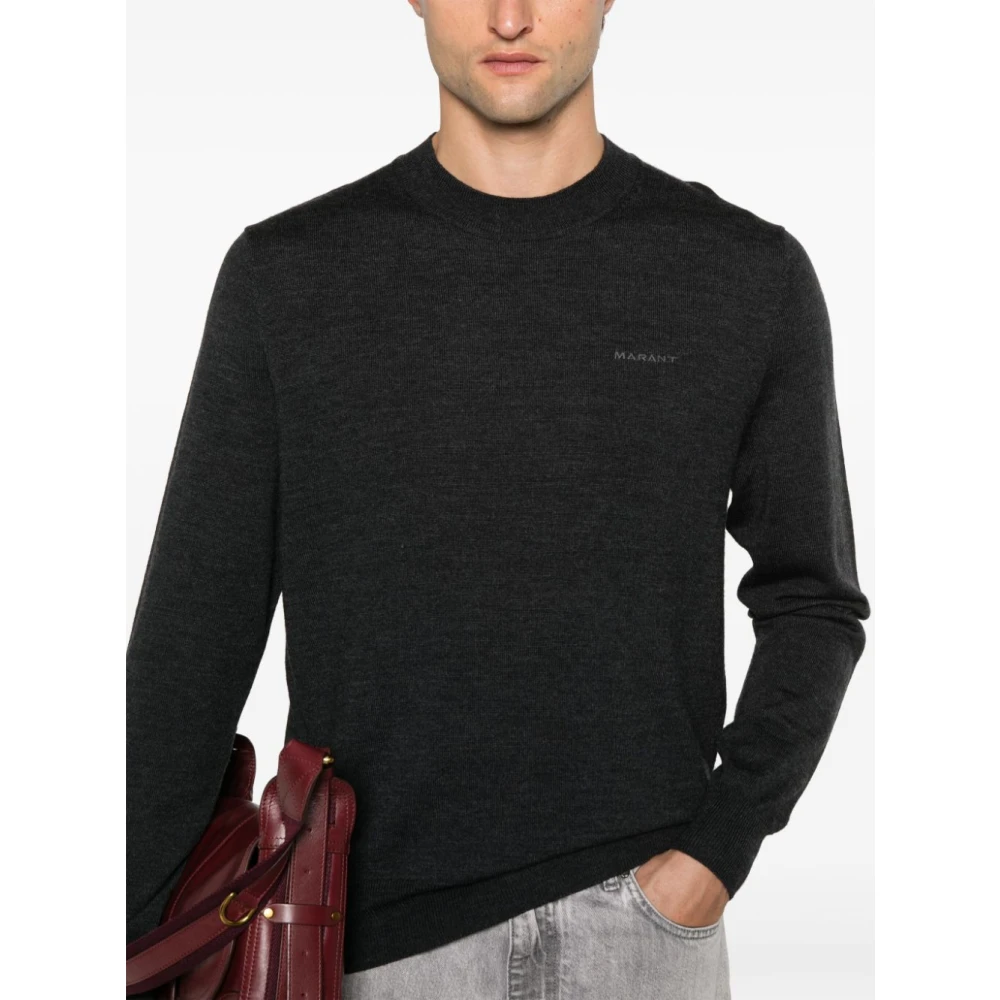 Isabel marant Grijze Sweatshirt Aw24 Herenmode Black Heren