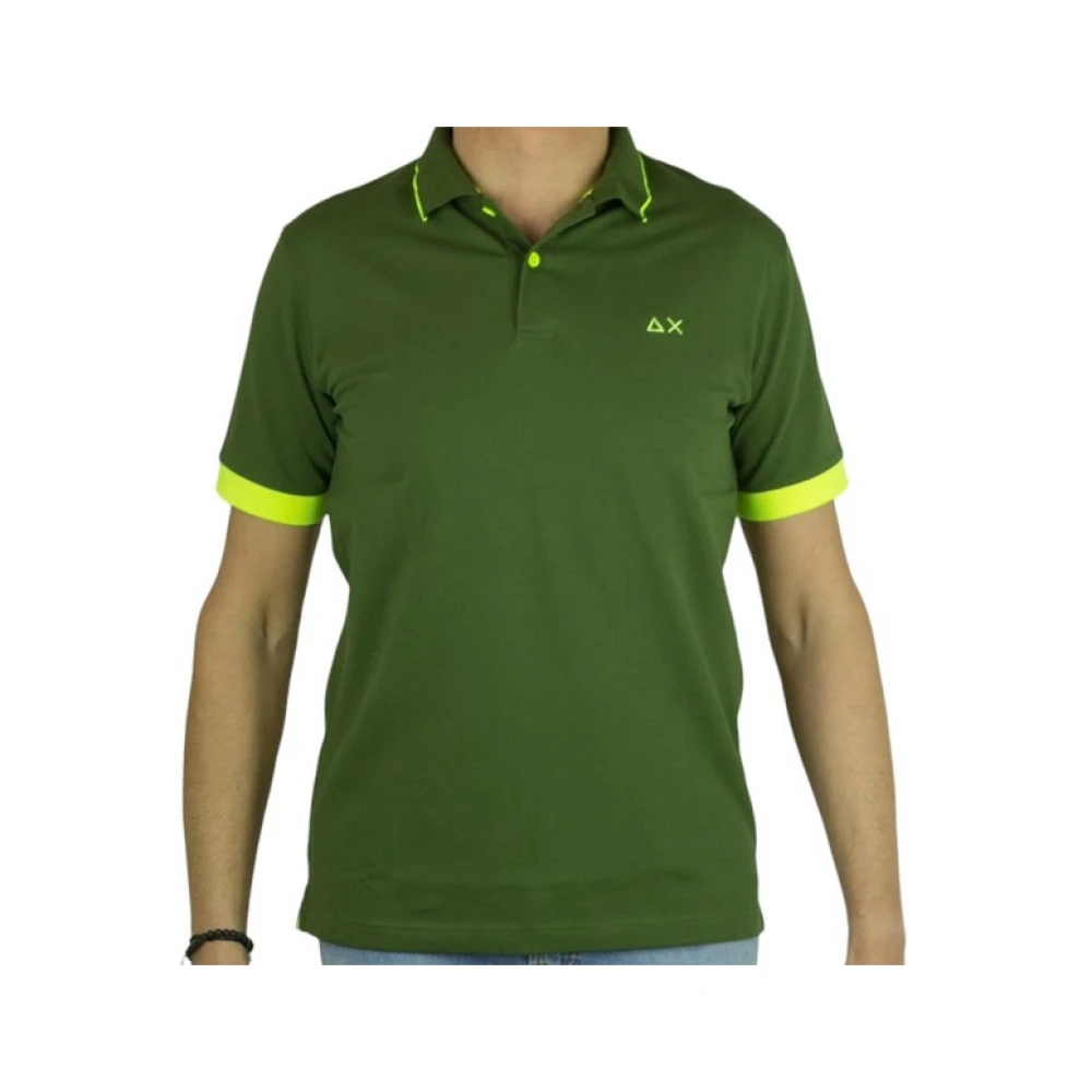 Sun68 Stijlvolle T-shirts en Polos Green Heren