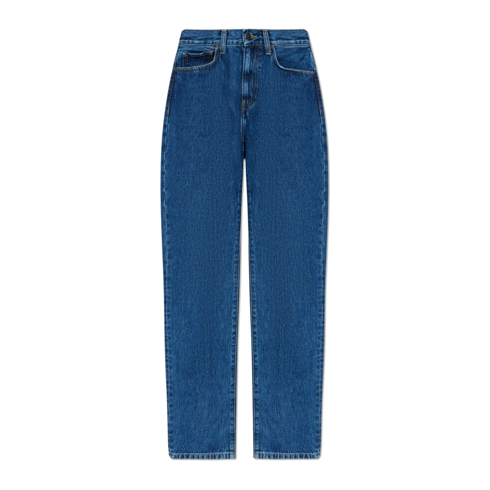 Carhartt Wip Women's Blue Jeans With Slightly Tapered Legs
