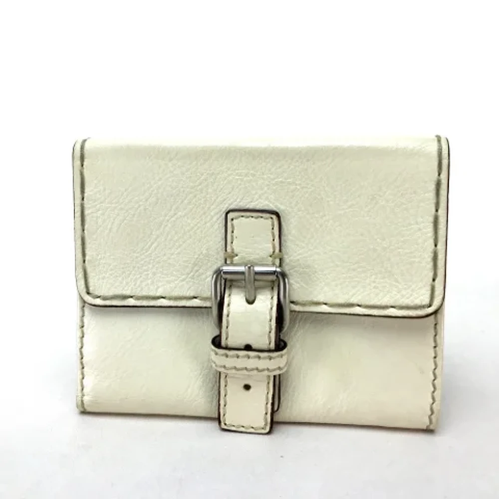 Chloé Pre-owned Leather wallets Beige Dames