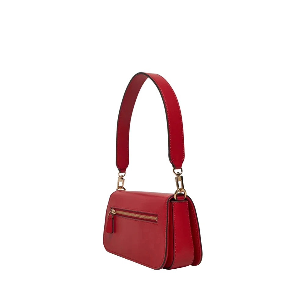 Guess Rode Schoudertas met Gouden Details Red Dames