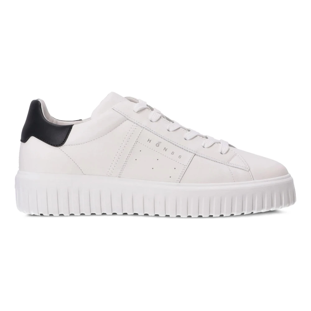 Hogan Men's White Striped Trainers