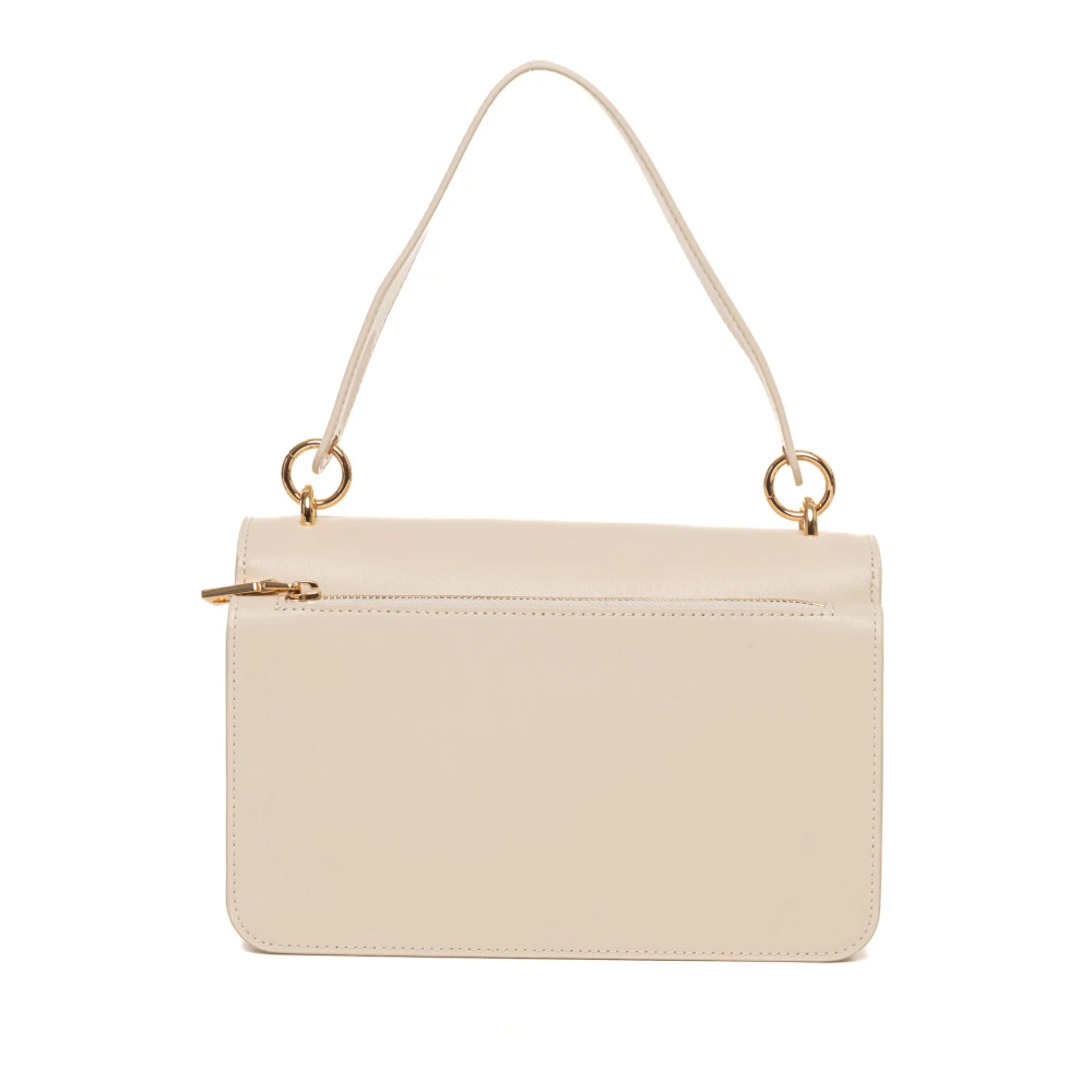 Love Moschino Stijlvolle Medium Tas met Bovenhandvat Beige Dames