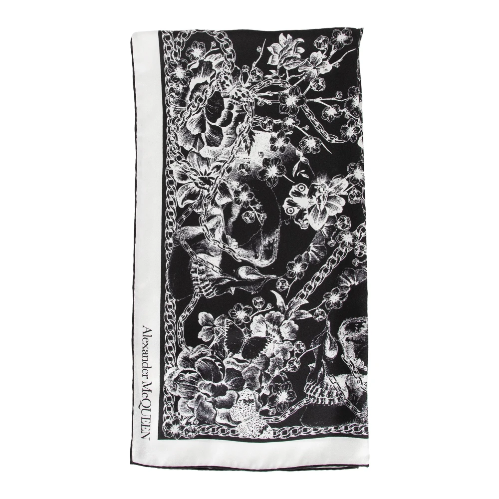 Alexander mcqueen Modieuze Sjaal voor Stijlvolle Looks Black Dames