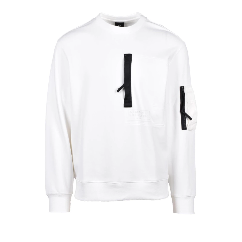 Armani Exchange Sweatshirt White Heren