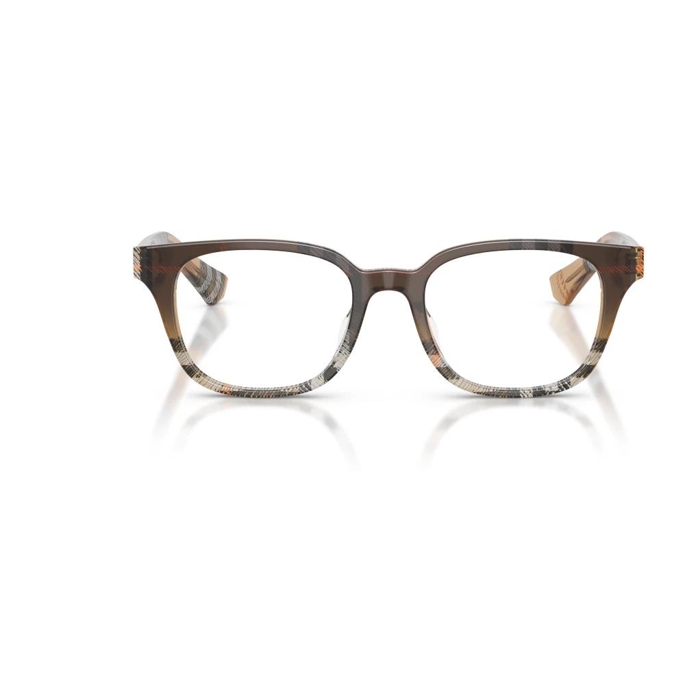 Burberry Transparent Woman Be2462d 4202 Optical Frames Acetate Brown Squared Normal - Image 4
