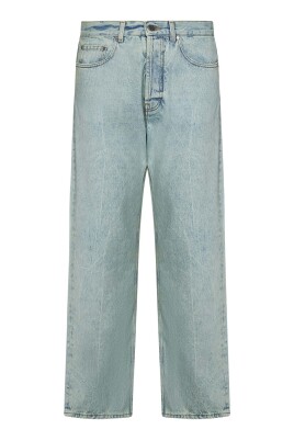 Men's Organic Cotton Carpenter Jeans in Palms Dark Blue