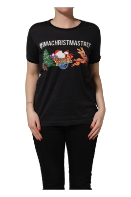 IAMACHRISTMASTREE Tryckt Bomulls T-shirt