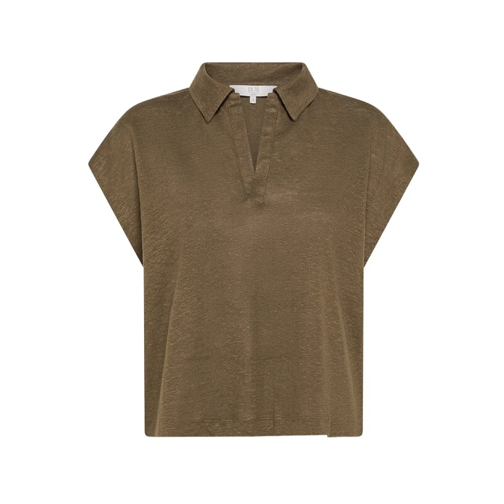 Seventy Green Polo In Jersey Fiammato - Female - Polo Shirts - S - Tops
