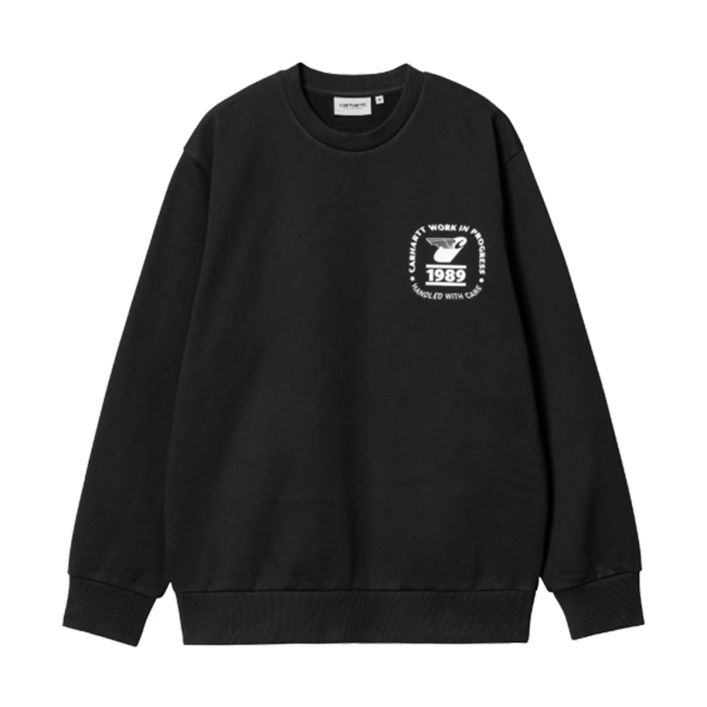 Carhartt WIP Zwarte Stamp State Sweatshirt Black Heren