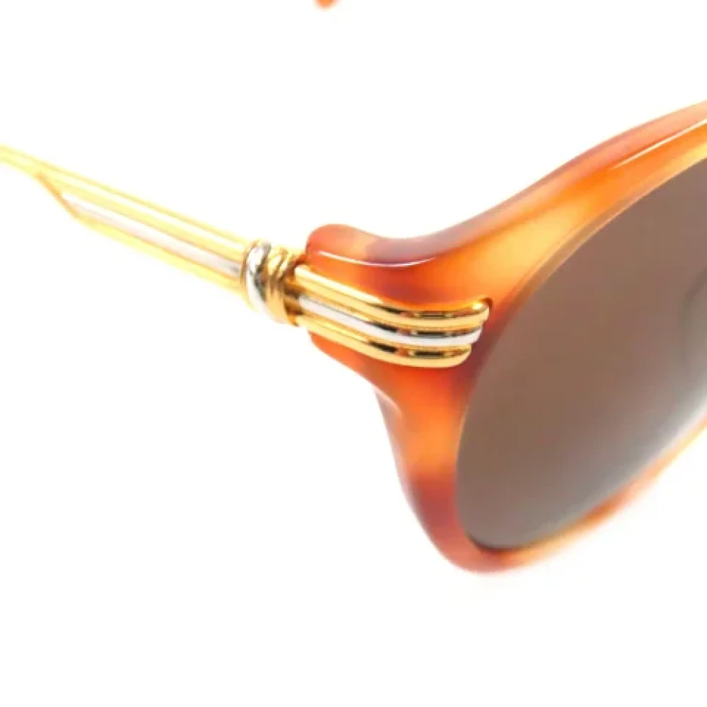 Cartier Vintage Pre-owned Fabric sunglasses Brown Heren