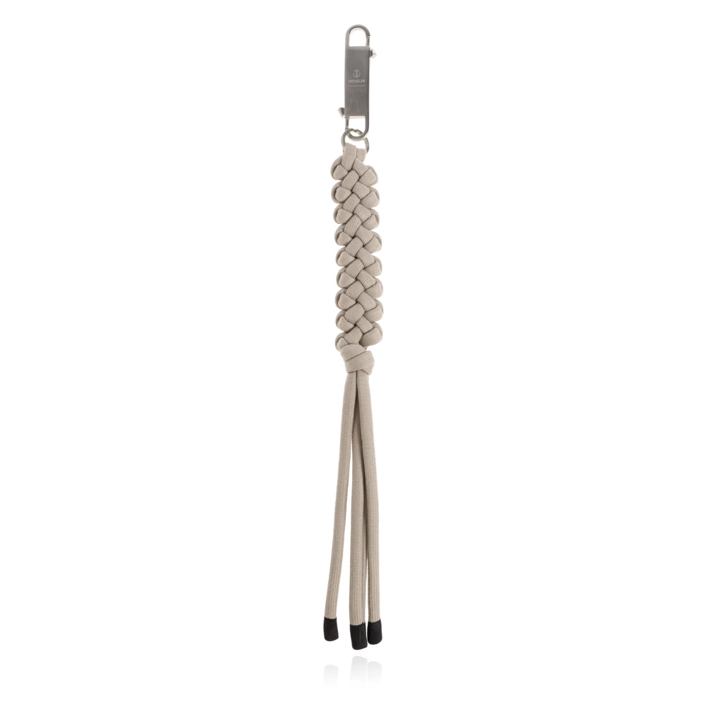 Moncler + Rick Owens Unisex Bianco Braided Rope Keychain - Keyrings One Size - Immagine 5