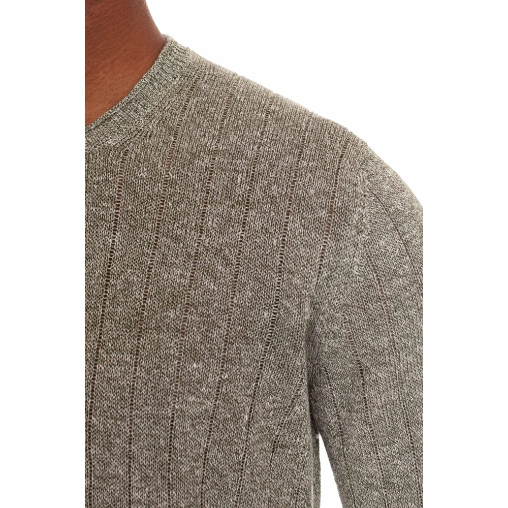 Gran Sasso Round-neck Knitwear Green Heren