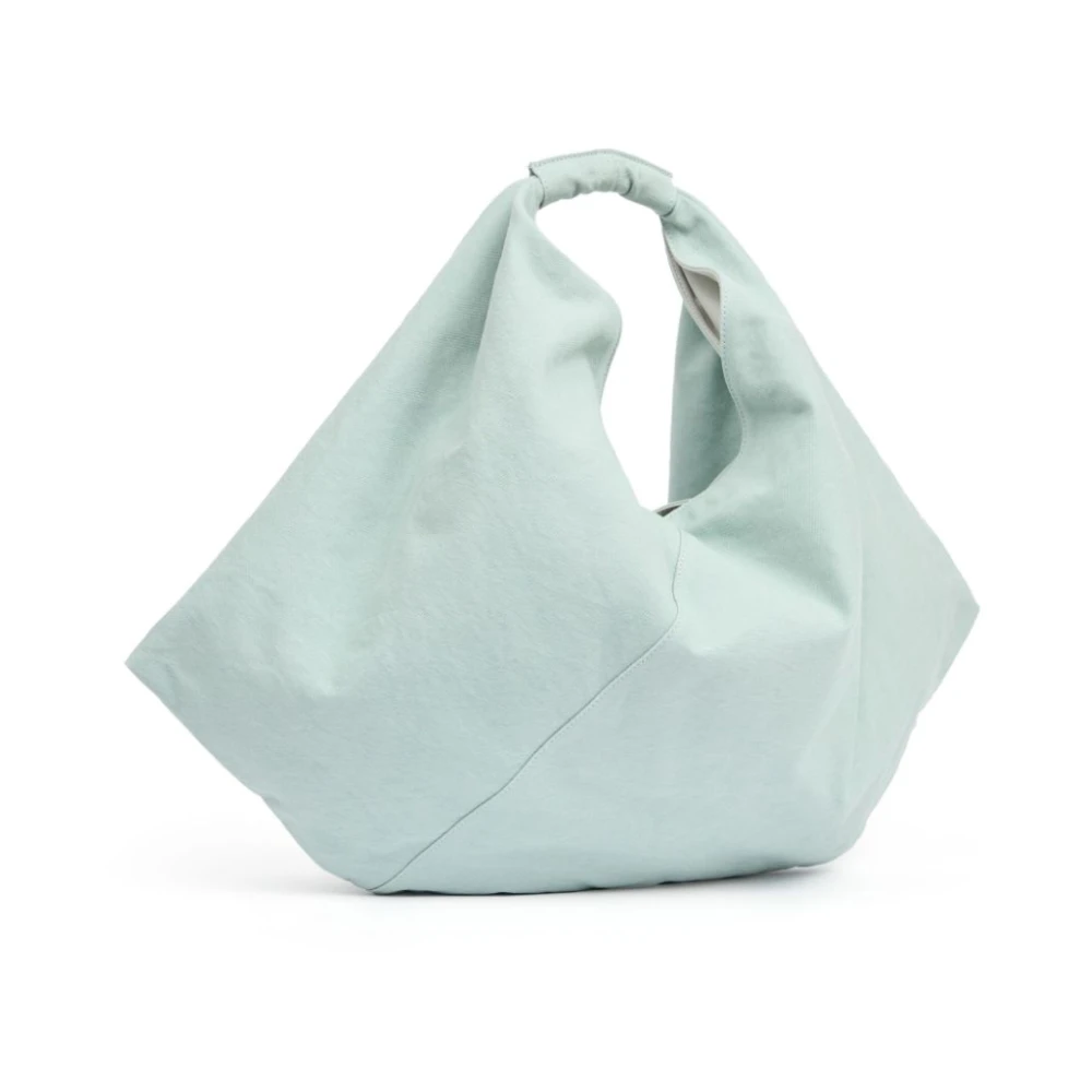 MM6 Maison Margiela Lichtblauwe canvas handtas met zilveren hardware Blue Dames