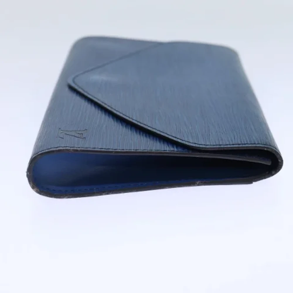Louis Vuitton Vintage Pre-owned Leather clutches Blue Dames