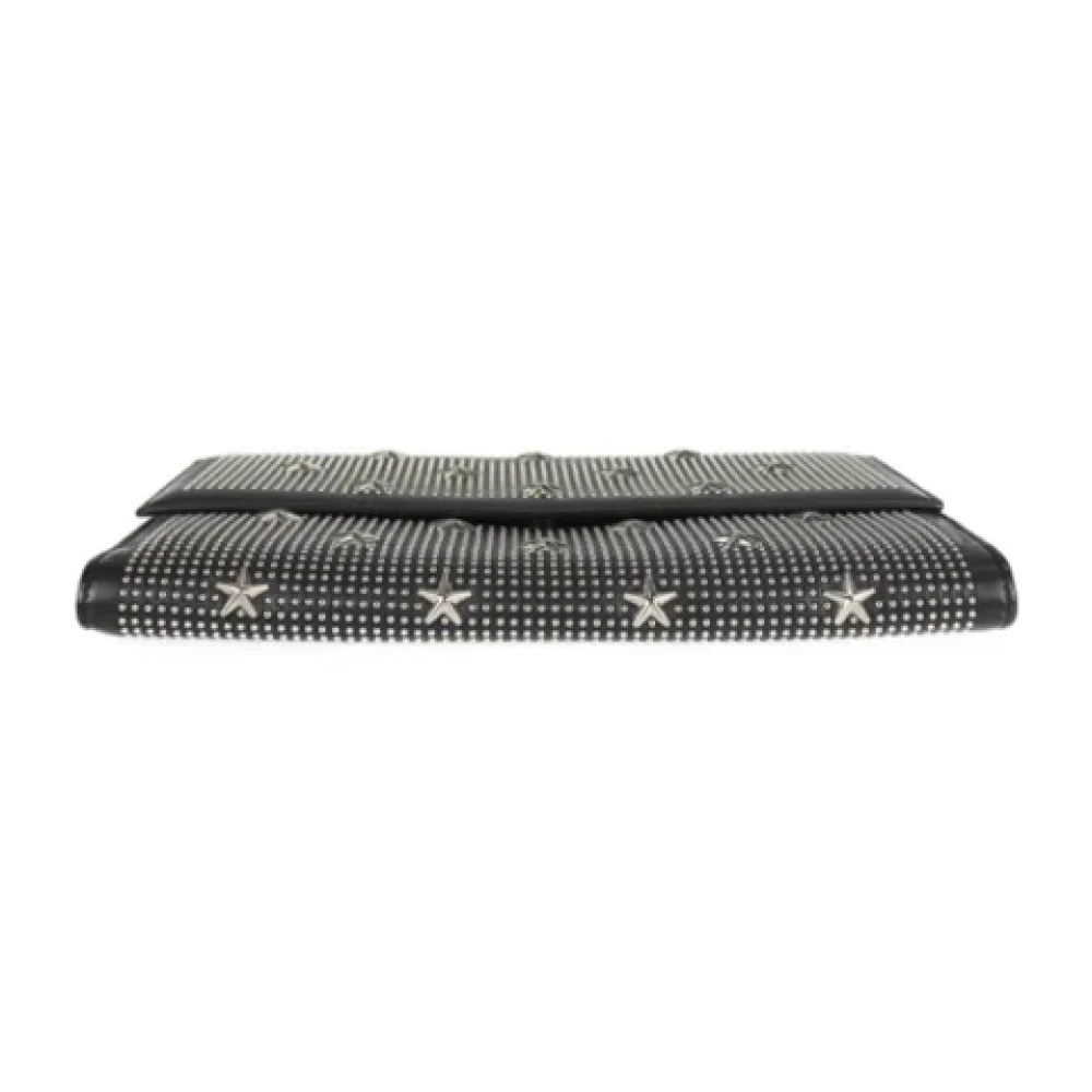 Jimmy Choo Pre-owned Leather clutches Black Dames