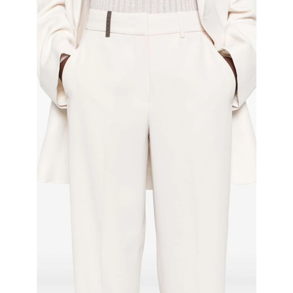 PESERICO Beige Broek Aw24 Damesmode Beige Dames