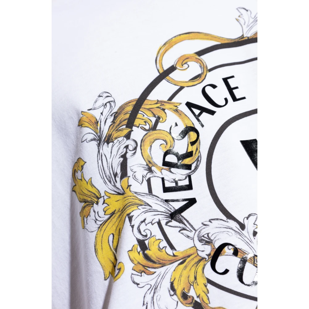 Versace Jeans Couture T-shirt met bedrukt logo White Heren