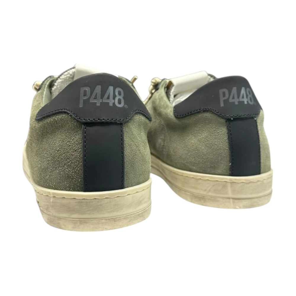 P448 Groene Suède Rubberen Zool Sneakers Green Heren