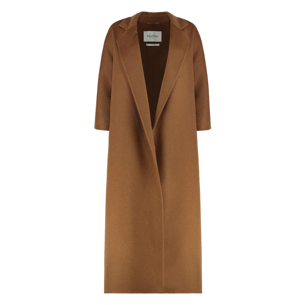 Max Mara Women's Brown Single-Breasted Coats, M, Gitano Long Coat
