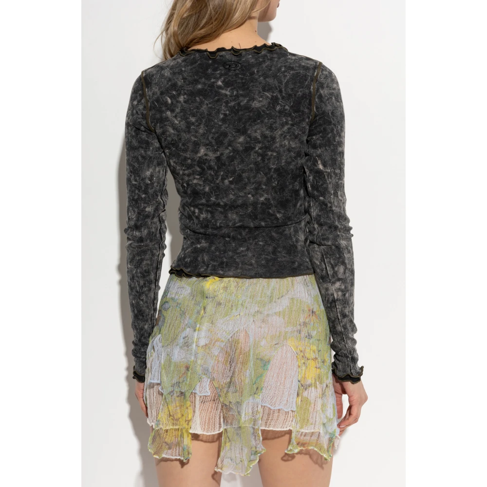 Diesel Top T-Flux Black Dames