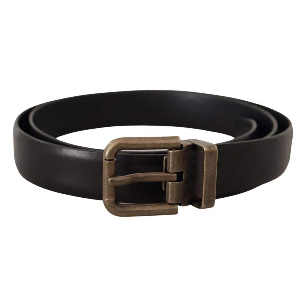 Dolce & Gabbana Homme Noir Accessoires, Taille: 90 Cm Calf Leather Belt